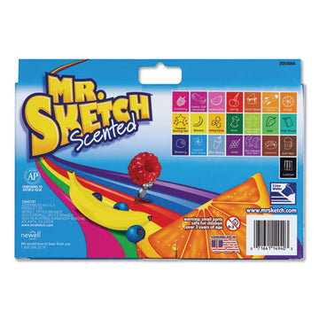 Mr. Sketch® Scented Watercolor Marker, Broad Chisel Tip, Assorted Colors, 22-pack freeshipping - TVN Wholesale